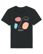 Abstract Face Tricou mânecă scurtă Unisex Rocker
