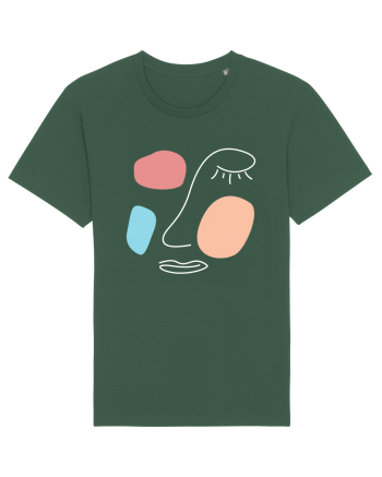 Abstract Face Bottle Green