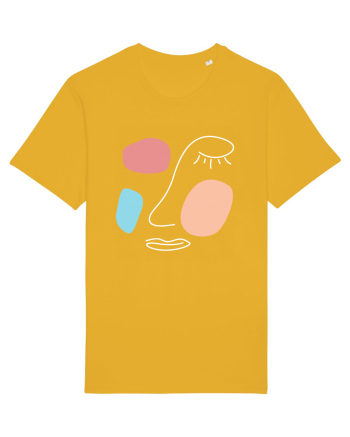 Abstract Face Spectra Yellow