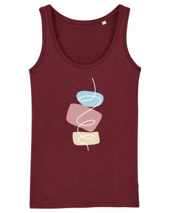 Abstract Fantasy Burgundy