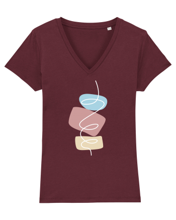 Abstract Fantasy Burgundy