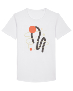 Abstract Game Tricou mânecă scurtă guler larg Bărbat Skater