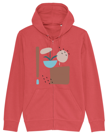 Abstract Garden Carmine Red
