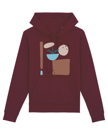 Abstract Garden Burgundy