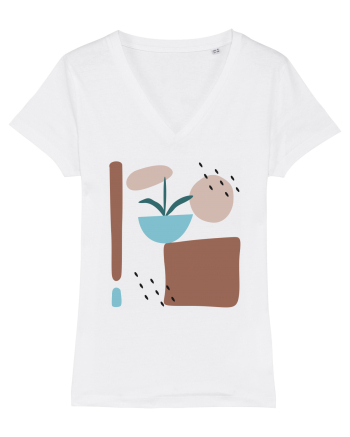 Abstract Garden White