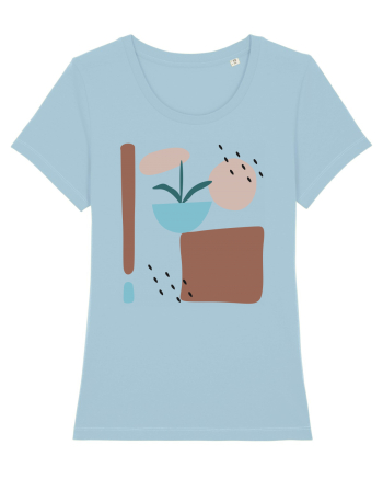 Abstract Garden Sky Blue