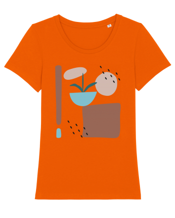 Abstract Garden Bright Orange