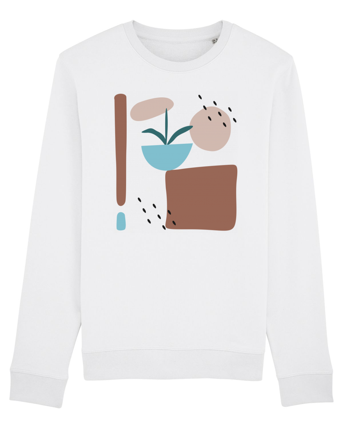 Bluză mânecă lungă Unisex Rise White