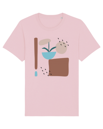Abstract Garden Cotton Pink