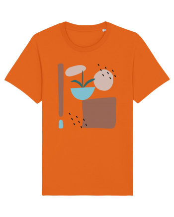 Abstract Garden Bright Orange