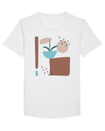 Abstract Garden Tricou mânecă scurtă guler larg Bărbat Skater