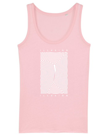 Abstract Illusion Cotton Pink