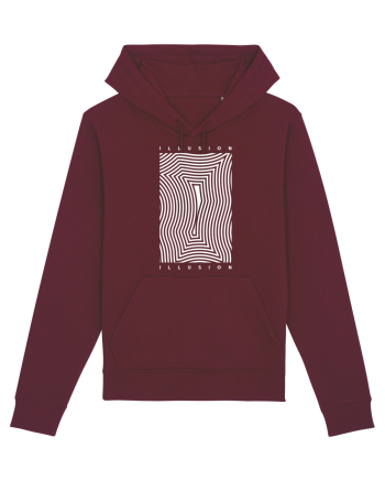 Abstract Illusion Burgundy