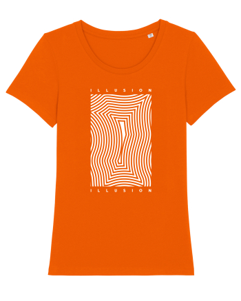 Abstract Illusion Bright Orange