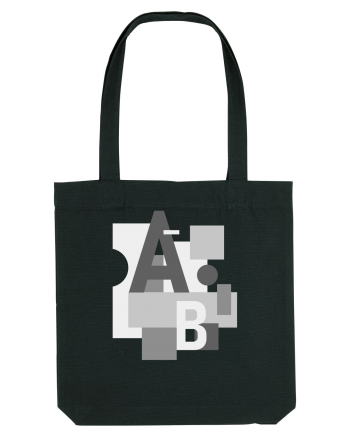 Abstract Letters Black