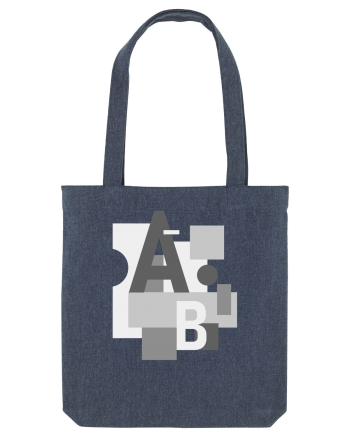 Abstract Letters Midnight Blue