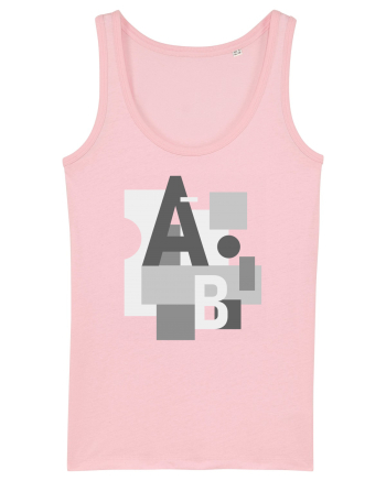 Abstract Letters Cotton Pink