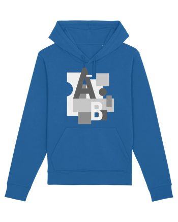 Abstract Letters Royal Blue