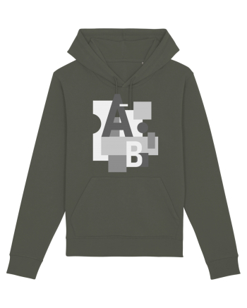Abstract Letters Khaki