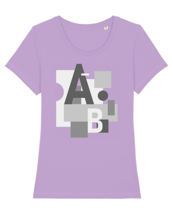 Abstract Letters Lavender Dawn