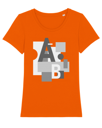 Abstract Letters Bright Orange