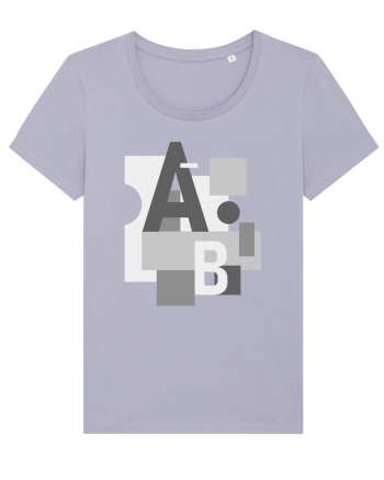 Abstract Letters Lavender