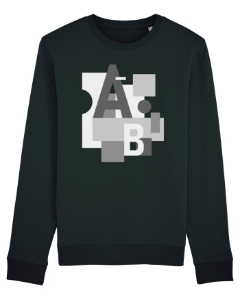 Abstract Letters Black