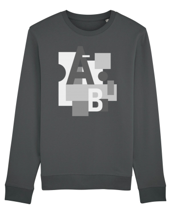 Abstract Letters Anthracite