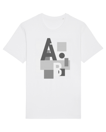Abstract Letters White