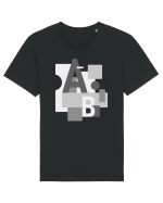 Abstract Letters Tricou mânecă scurtă Unisex Rocker