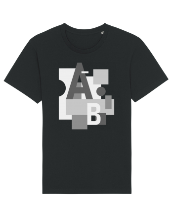 Abstract Letters Black
