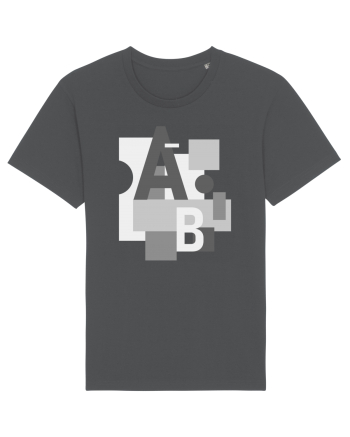 Abstract Letters Anthracite