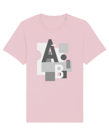 Abstract Letters Cotton Pink