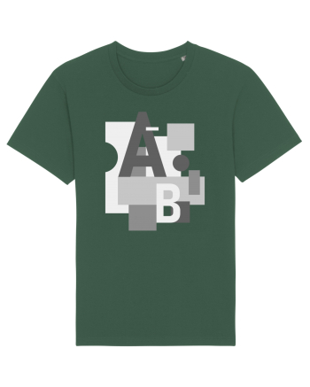 Abstract Letters Bottle Green
