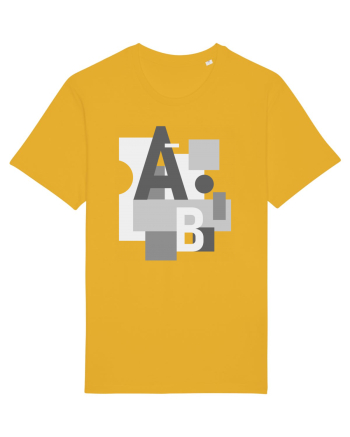 Abstract Letters Spectra Yellow