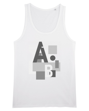 Abstract Letters White