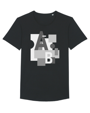 Abstract Letters Black