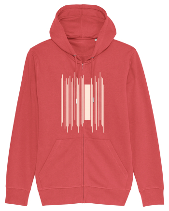 Abstract Lines Carmine Red