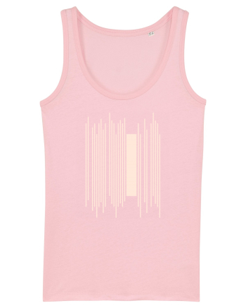 Abstract Lines Cotton Pink