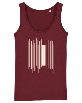 Abstract Lines Burgundy