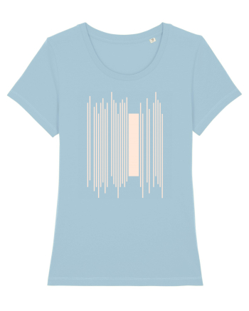 Abstract Lines Sky Blue