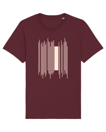 Abstract Lines Burgundy