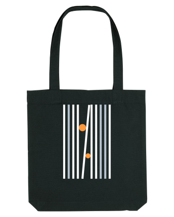 Abstract Lines and Dots Black