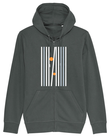 Abstract Lines and Dots Anthracite
