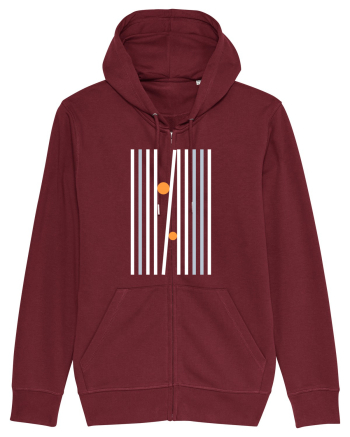 Abstract Lines and Dots Burgundy