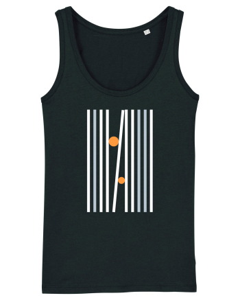 Abstract Lines and Dots Black