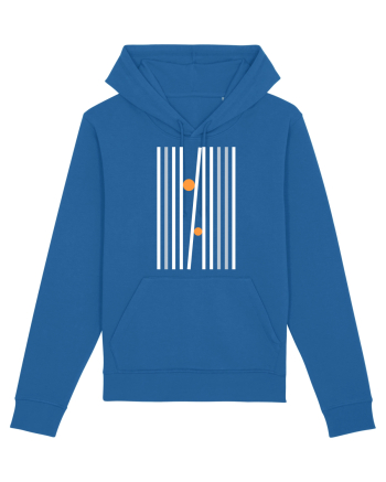 Abstract Lines and Dots Royal Blue