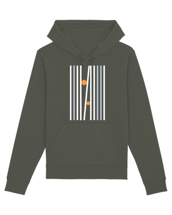 Abstract Lines and Dots Khaki