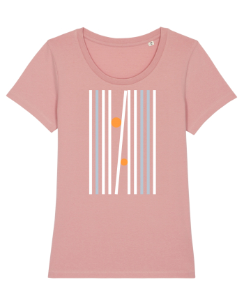 Abstract Lines and Dots Canyon Pink