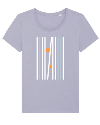 Abstract Lines and Dots Lavender